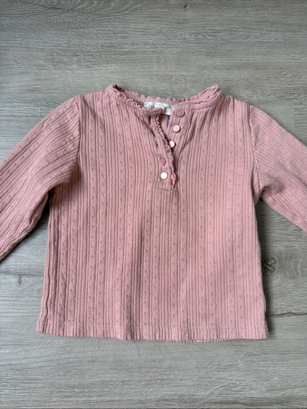 Petit Sezane pointelle tee